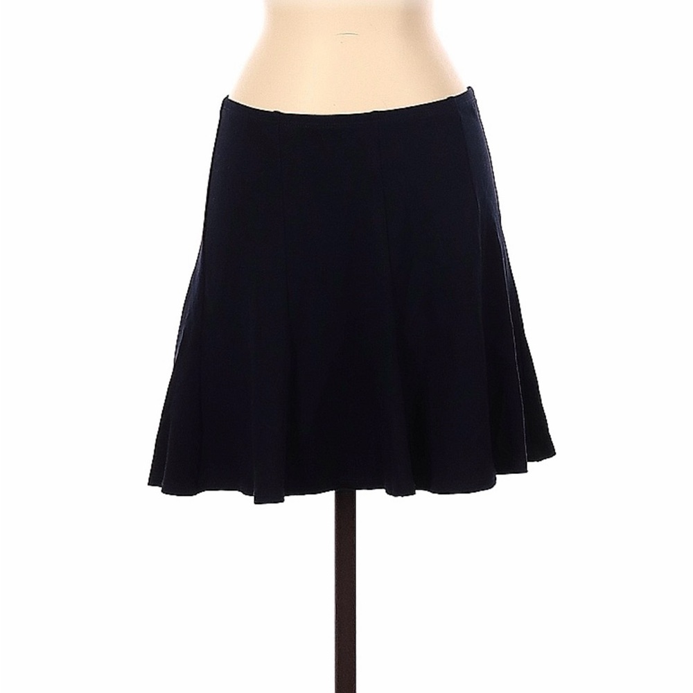 Bailey 44 Navy Dark Blue Mini Skirt Ruffle Bottom Small
